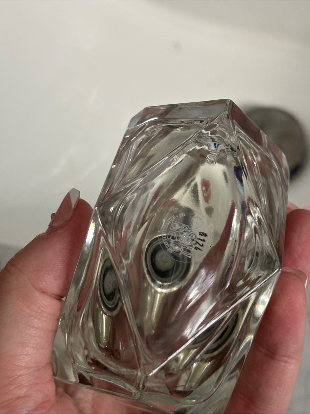 Gucci Bamboo Clear Glass Bottle with Silver Cap - Picture 4 of 5